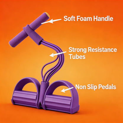 Portable 4-Tube Pull Reducer for Full Body Workout