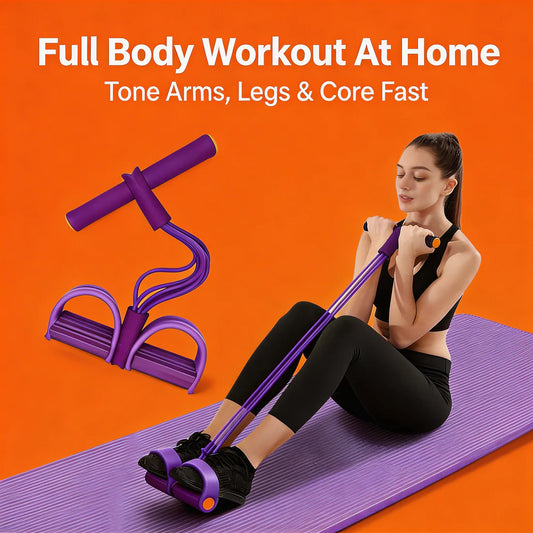 Portable 4-Tube Pull Reducer for Full Body Workout