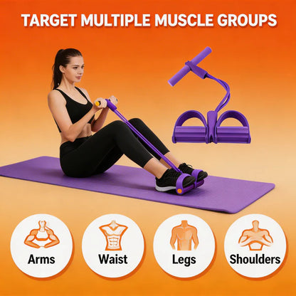 Portable 4-Tube Pull Reducer for Full Body Workout